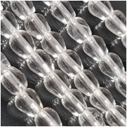 Crystal Quartz Drop Gemstone Beads (N) Approximate Size 6 x 6mm 16 inches