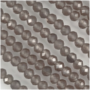 Smoky Quartz Faceted Round Gemstone Beads (N) Approximate Size 2.5mm 15.5 inches