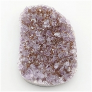Amethyst Druzy Slice Freeform Gemstone Cabochon (N) Approximate size 25.16 x 35mm