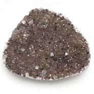 Amethyst Druzy Slice Freeform Gemstone Cabochon (N) Approximate size 23.5 x 26.3mm