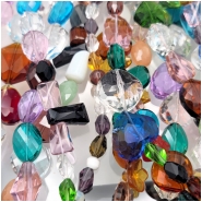 10 Strands Glass Beads Multiple Sizes (M) Approximate size 5 x 6mm to 29 x 40mm 16 inches