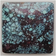 Turquoise Square Gemstone Cabochon (SD) Approximate size 22.14 to 22.2mm