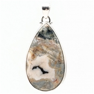 Ocean Jasper and Sterling Silver Pendant (N) 24.5 x 40.55mm