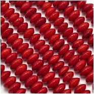 Bamboo Coral Handcut Saucer Beads (D) 5.25mm 16 inches