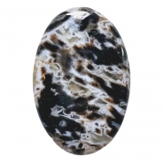 1 Turkish Stick Agate Oval Gemstone Cabochon (N) 24.6 x 37.5mm