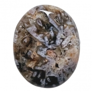 1 Turkish Stick Agate Oval Gemstone Cabochon (N) 23.9 x 30mm