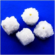 Druzy stalactite gemstone beads (N) Approximate size range 10 to 14.9mm 4.75 inches CLOSEOUT