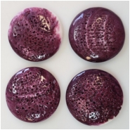 1 Spiny Oyster Shell Round Cabochon (N) Approximate Size 35.10 to 35.40mm