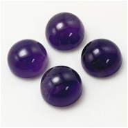1 Amethyst 9mm Round Gemstone Loose Cut Cabochon (N)