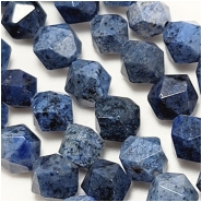 Dumortierite 8mm Star Cut Faceted Gemstone Beads (N) 15.5 inches
