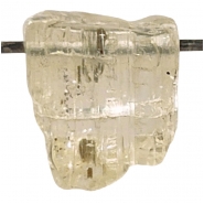 1 Scapolite Raw Freeform Large Hole Gemstone Pendant (N) 19.4 x 21.7mm