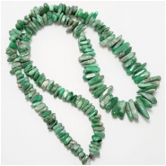 Variscite Graduated Chip Gemstone Beads (S) 3 to 14.5mm 16 inches