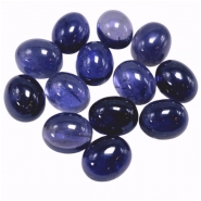 1 Iolite Oval Loose Cut Gemstone Cabochon (N) 9x11mm