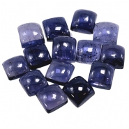 3 Iolite Square Loose Cut Gemstone Cabochon (N) 5mm