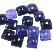 2 Iolite Square Loose Cut Gemstone Cabochon (N) 6mm