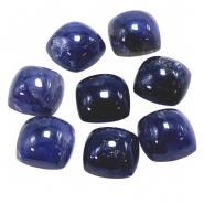 1 Iolite Square Loose Cut Gemstone Cabochon (N) 12mm