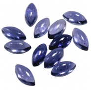 10 Iolite Marquis Loose Cut Gemstone Cabochon (N) 2.5x5mm