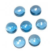 2 London Blue Topaz Round Loose Cut Gemstone Cabochon (IH) 5mm