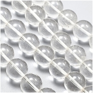 Crystal Quartz Round Gemstone Beads (N) 12mm 15.5 inch