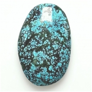 1 Hubei Turquoise Freeform Gemstone Cabochon (S) 23.33 x 36mm
