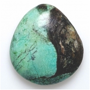 1 Hubei Turquoise Freeform Gemstone Cabochon (S) 30.15 x 33.2mm