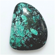 1 Hubei Turquoise Freeform Gemstone Cabochon (S) 27.13 x 34.95mm