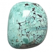 1 Hubei Turquoise Freeform Gemstone Cabochon (S) 22.4 x 26.4mm