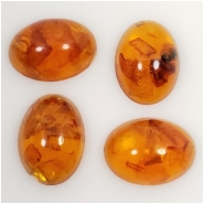 1 Amber Baltic and Resin Gemstone Cabochon (M) Approximate size 12.5 x 17mm