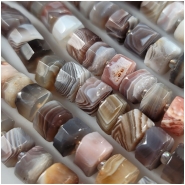 Botswana Agate Faceted Wheel Gemstone Beads (N) Approximate size10mm 16 inches