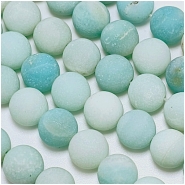 Amazonite 10mm Matte Round Gemstone Beads (N) 15.75 inches