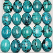 1 Hubei Turquoise Gemstone Cabochon (S) 12 x 16mm