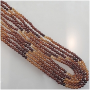 Hessonite Garnet Round Gemstone Beads (N) Approximate size 2.88 to 3.51mm 14 to 14.5 inches