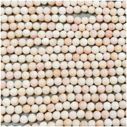 Pink Shell 3mm Round Beads (N) 3.21 to 3.36mm 16 to 16.25 inches CLOSEOUT