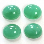 1 Chrysoprase Oval High Dome Gemstone Cabochon (N) Approximate size 10 x 12mm