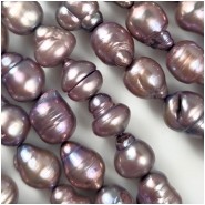Pearls Freshwater Ringed Irregular Blister Pear Lavender Beads (D) Approximate Size 9.2 x 11.7mm to 11.8 x 16mm 16 inches