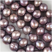 Pearls Freshwater Ringed Irregular Blister Pear Lavender Beads (D) Approximate Size 10.7 x 9mm to 12 x 12.2mm 16 inches
