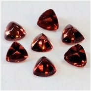 10 Garnet Sugarloaf Trillion Gemstone Cabochons (N) Approximate size 3mm