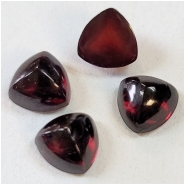 2 Garnet Trillion Sugarloaf Gemstone Cabochons (N) Approximate size 7mm