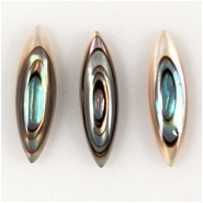 5 Mother of Pearl Marquis Cabochon (N) Approximate Size 4.1 x 14.05mm to 4.25 x 14.25mm
