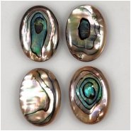 1 Mother of Pearl Oval Cabochon (N) Approximate Size 18.15 x 25mm to 18.35 x 25.25mm