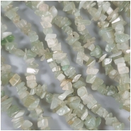 Serpentine 'New Jade' Gemstone Chips (N) Approximate size 3.5 to 12mm 34 inches