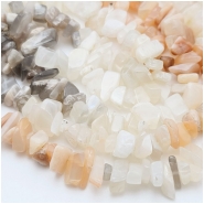 Mutli Moonstone Chip Gemstone Beads (N) Approximate size 1.4 to 12.15mm 36 inches