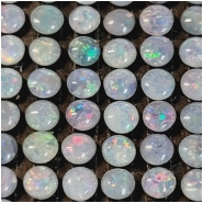 2 Opal Triplet 4mm Round Gemstone Cabochons (NM)