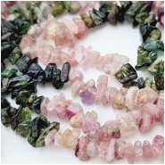 Watermelon Tourmaline Chip Gemstone Beads (N) 1 to 8.5mm 36 inches