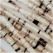 Natural Hammer Shell Heishi Bead  (N) Approximate size 2.5 to 3.2mm 24 inches