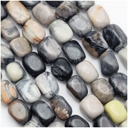 Picasso Jasper 7 to 12mm Nugget Gemstone Beads (N) 16 inches