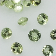 10 Peridot Faceted 2mm Round Loose Cut Gemstone (N) 2mm  CLOSEOUT
