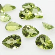 1 Peridot Faceted 6x8mm Pear Shape Loose Cut Gemstone (N) Approximate size 5.95to 6.1mm x 7.95 to 8.25mm