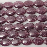 Lepidolite Oval AA Gemstone Beads (N) Approximate size 10 x 14mm 8 inches