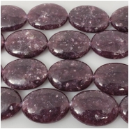 Lepidolite Oval AA Gemstone Beads (N) Approximate size 18 x 25mm 8 inches CLOSEOUT